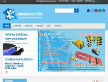 Tablet Screenshot of paramedicosperusac.com